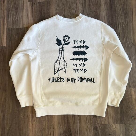 Machine Gun Kelly Tickets To My Downfall Crewneck Sweatshirt Merch Size S MGK - Picture 2 of 6